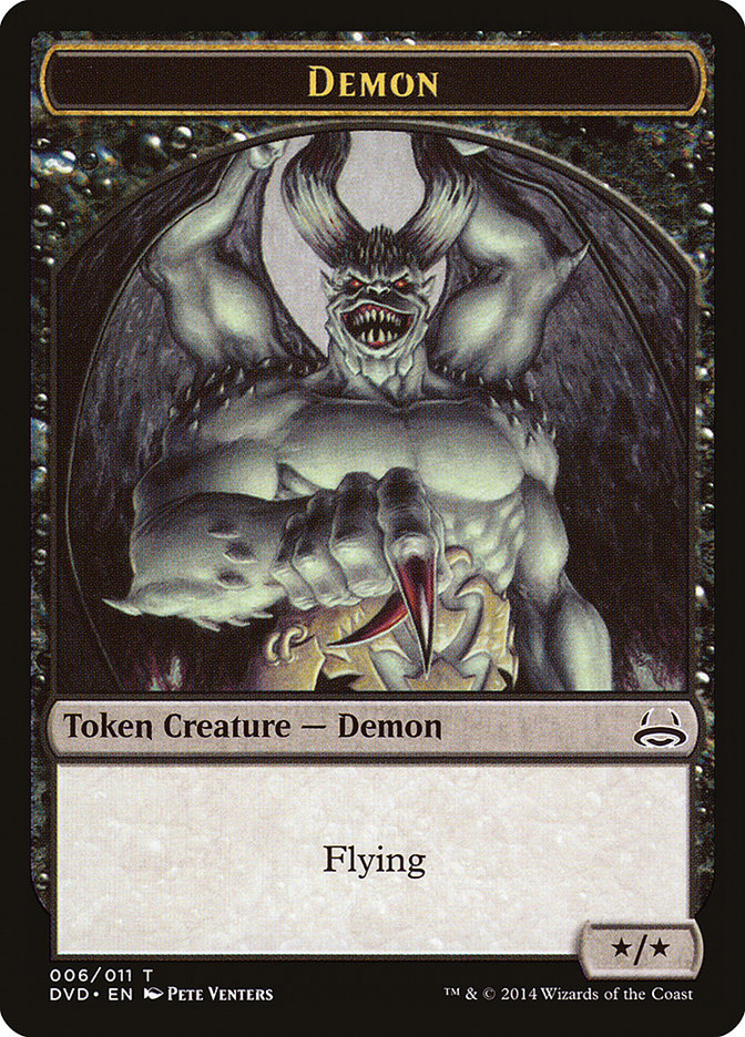 Demon Token (Divine vs. Demonic) [Duel Decks Anthology Tokens] | Impulse Games and Hobbies
