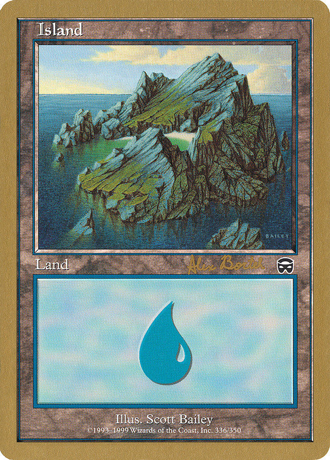 Island (ab336) (Alex Borteh) [World Championship Decks 2001] | Impulse Games and Hobbies