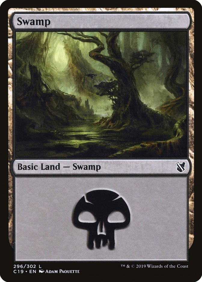 Swamp (296) [Commander 2019] | Impulse Games and Hobbies