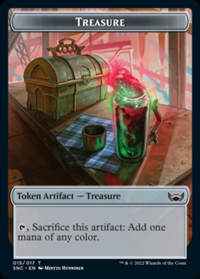 Treasure (015) // Rogue Double-sided Token [Streets of New Capenna Tokens] | Impulse Games and Hobbies