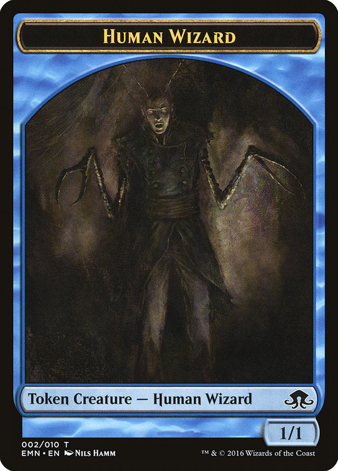 Human Wizard Token [Eldritch Moon Tokens] | Impulse Games and Hobbies