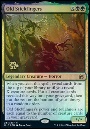 Old Stickfingers [Innistrad: Midnight Hunt Prerelease Promos] | Impulse Games and Hobbies