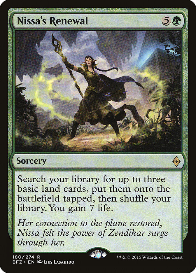 Nissa's Renewal [Battle for Zendikar] | Impulse Games and Hobbies