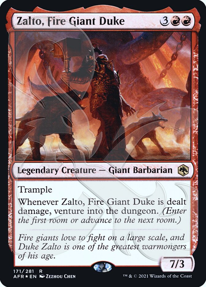 Zalto, Fire Giant Duke (Ampersand Promo) [Dungeons & Dragons: Adventures in the Forgotten Realms Promos] | Impulse Games and Hobbies