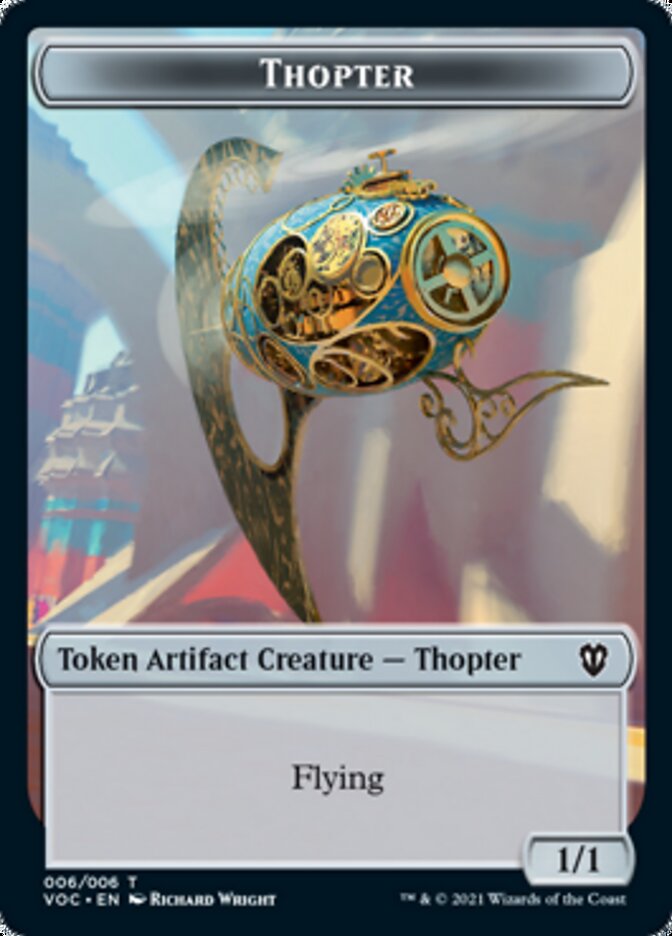 Spirit (003) // Thopter Double-sided Token [Innistrad: Crimson Vow Commander Tokens] | Impulse Games and Hobbies