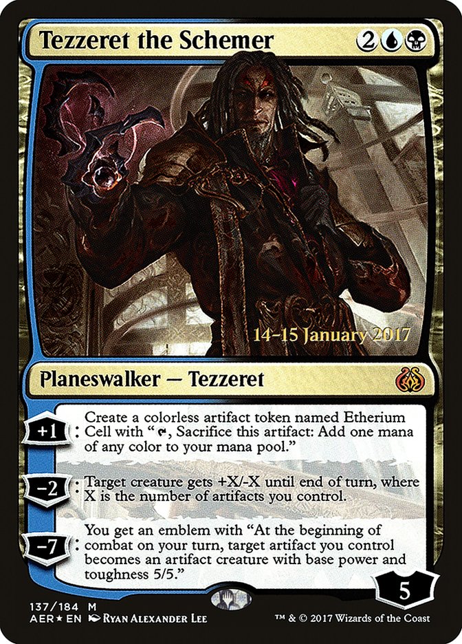 Tezzeret the Schemer [Aether Revolt Prerelease Promos] | Impulse Games and Hobbies