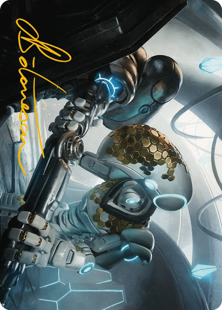 Myr Kinsmith Art Card (Gold-Stamped Signature) [Phyrexia: All Will Be One Art Series] | Impulse Games and Hobbies