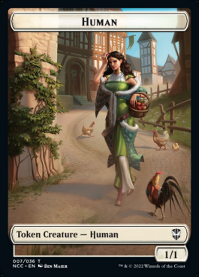 Eldrazi Spawn // Human Double-sided Token [Streets of New Capenna Commander Tokens] | Impulse Games and Hobbies