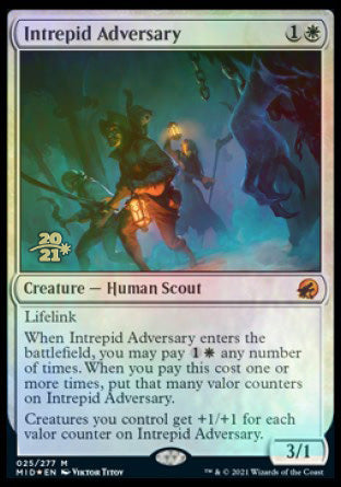Intrepid Adversary [Innistrad: Midnight Hunt Prerelease Promos] | Impulse Games and Hobbies
