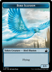 Bird // Bird Illusion Double-Sided Token [Ravnica Remastered Tokens] | Impulse Games and Hobbies
