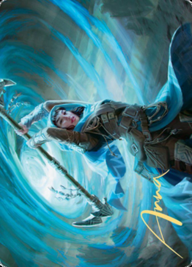 Sea Gate Stormcaller Art Card (Gold-Stamped Signature) [Zendikar Rising Art Series] | Impulse Games and Hobbies