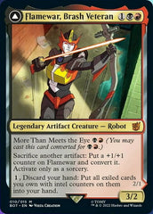 Flamewar, Brash Veteran // Flamewar, Streetwise Operative [Universes Beyond: Transformers] | Impulse Games and Hobbies