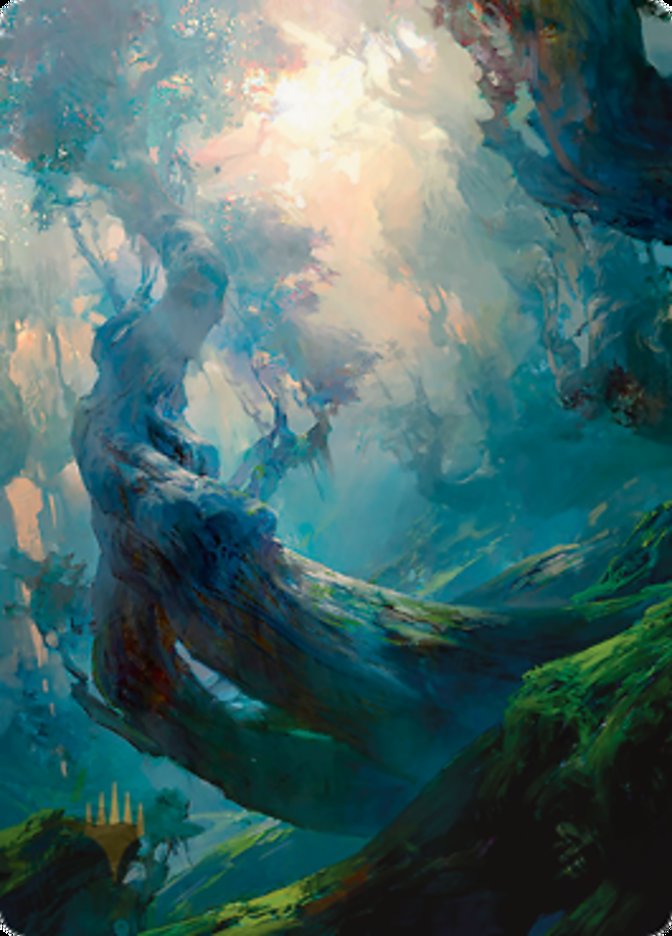 Forest 3 Art Card (Gold-Stamped Signature) [Zendikar Rising Art Series] | Impulse Games and Hobbies