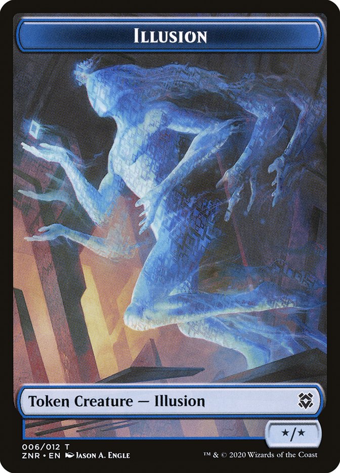 Illusion Token [Zendikar Rising Tokens] | Impulse Games and Hobbies