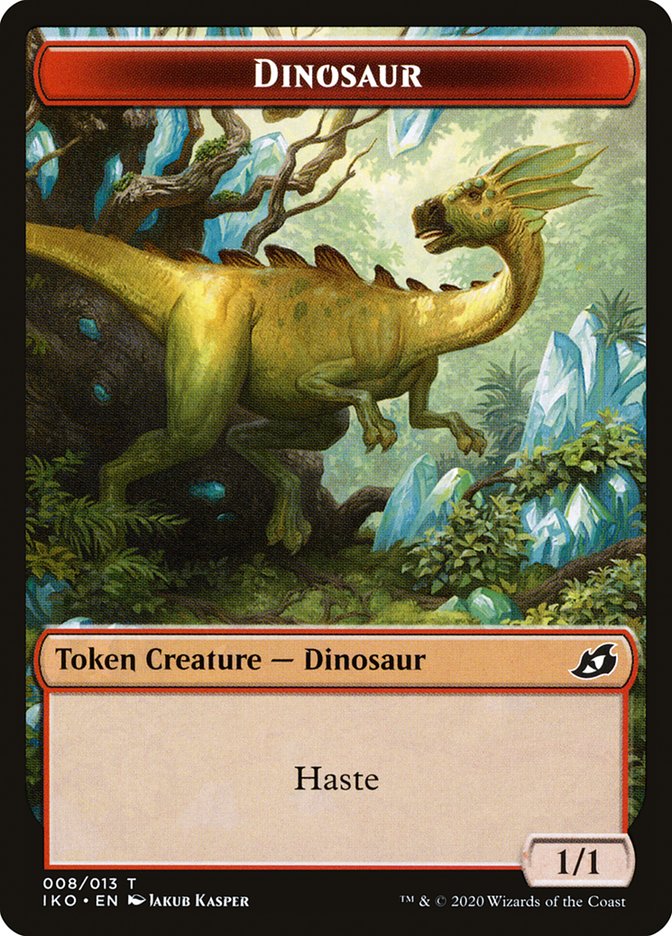 Dinosaur Token [Ikoria: Lair of Behemoths Tokens] | Impulse Games and Hobbies