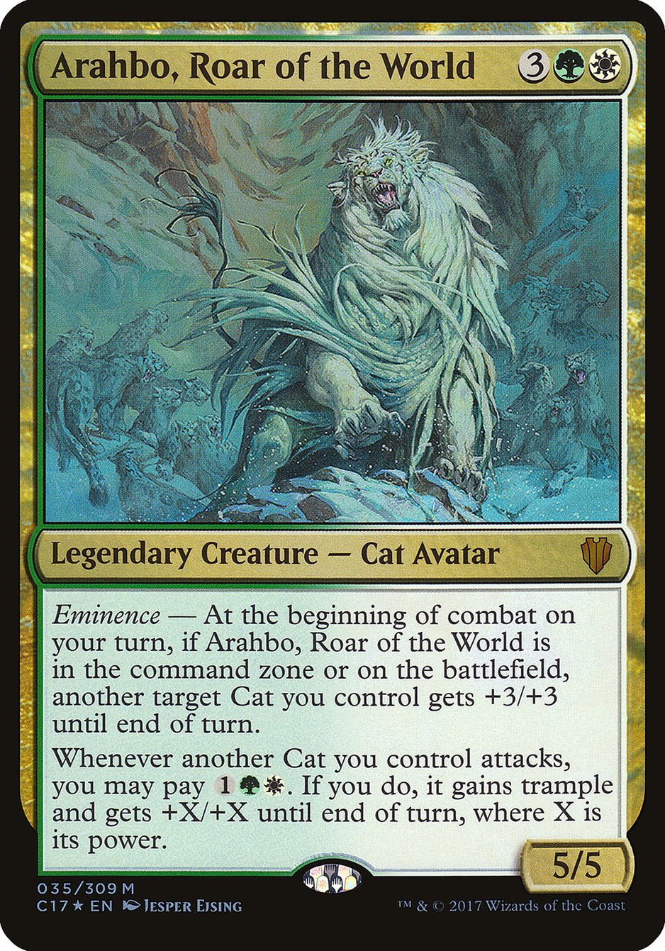 Arahbo, Roar of the World (Oversized) [Commander 2017 Oversized] | Impulse Games and Hobbies