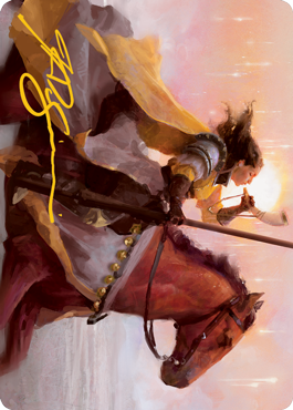 Sunrise Cavalier Art Card (Gold-Stamped Signature) [Innistrad: Midnight Hunt Art Series] | Impulse Games and Hobbies