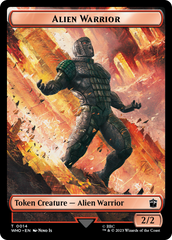 Soldier // Alien Warrior Double-Sided Token [Doctor Who Tokens] | Impulse Games and Hobbies