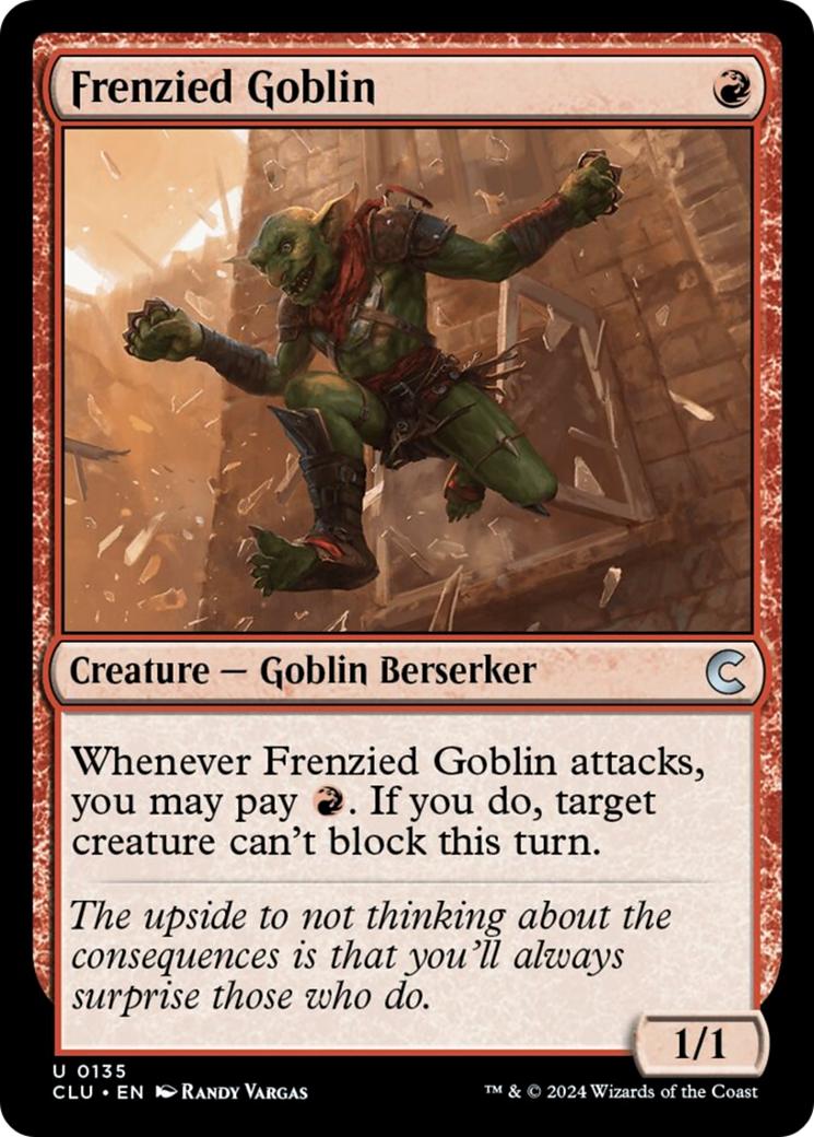 Frenzied Goblin [Ravnica: Clue Edition] | Impulse Games and Hobbies