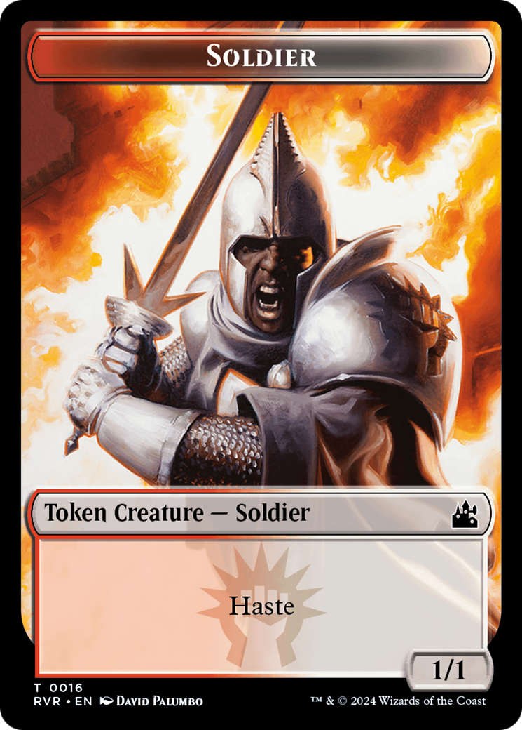 Goblin (0008) // Soldier Double-Sided Token [Ravnica Remastered Tokens] | Impulse Games and Hobbies