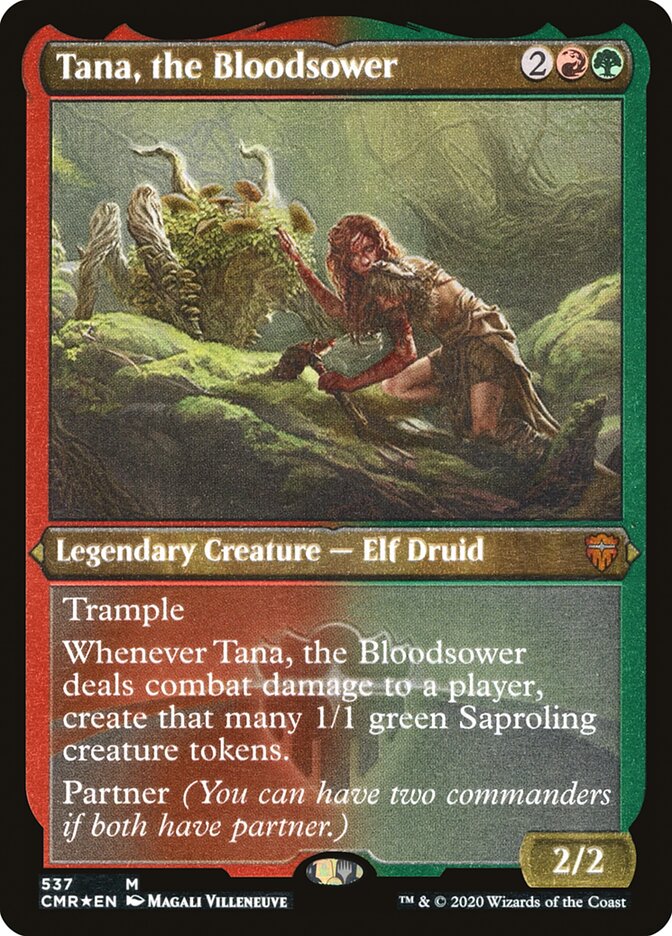 Tana, the Bloodsower (Etched) [Commander Legends] | Impulse Games and Hobbies