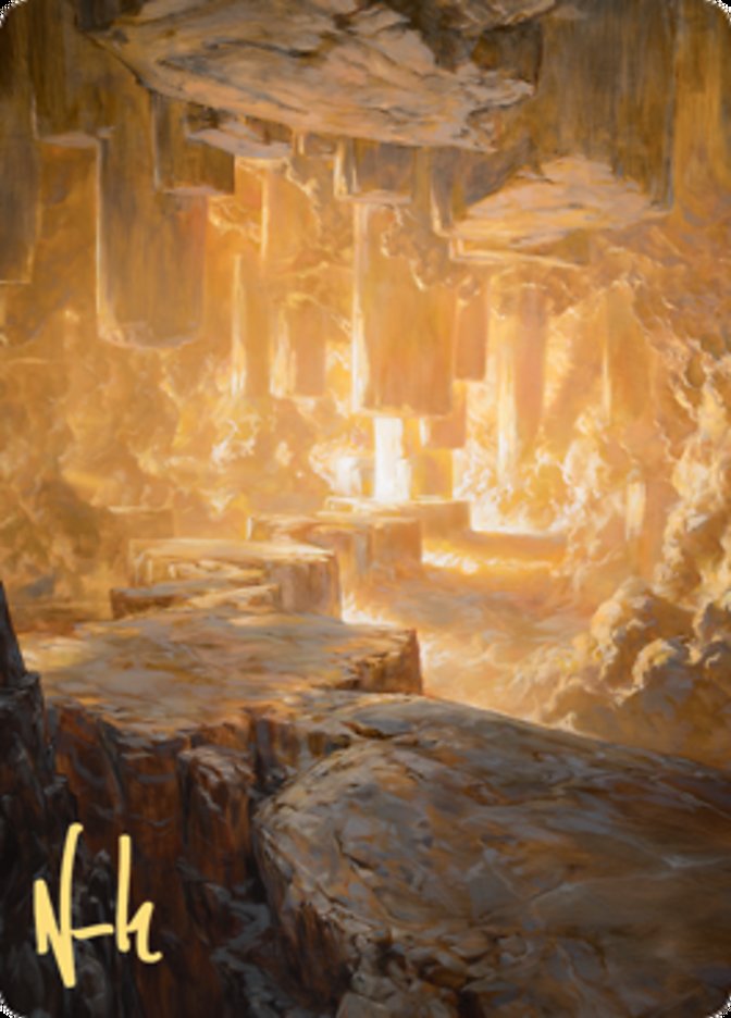 Pillarverge Pathway Art Card (Gold-Stamped Signature) [Zendikar Rising Art Series] | Impulse Games and Hobbies