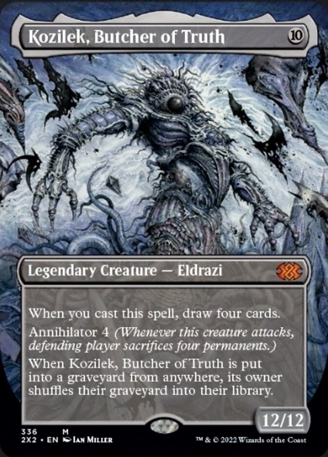 Kozilek, Butcher of Truth (Borderless Alternate Art) [Double Masters 2022] | Impulse Games and Hobbies