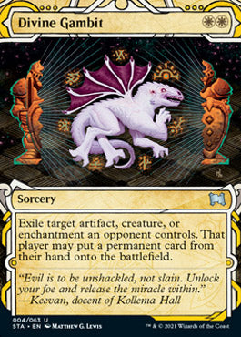 Divine Gambit (Etched Foil) [Strixhaven Mystical Archive] | Impulse Games and Hobbies