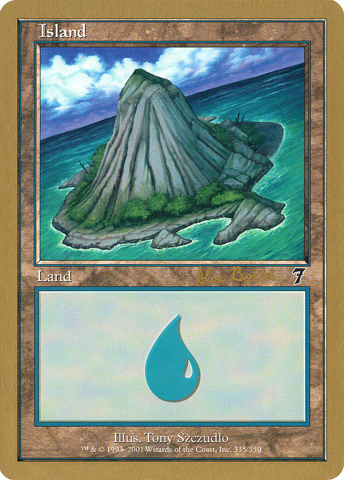 Island (ab335a) (Alex Borteh) [World Championship Decks 2001] | Impulse Games and Hobbies