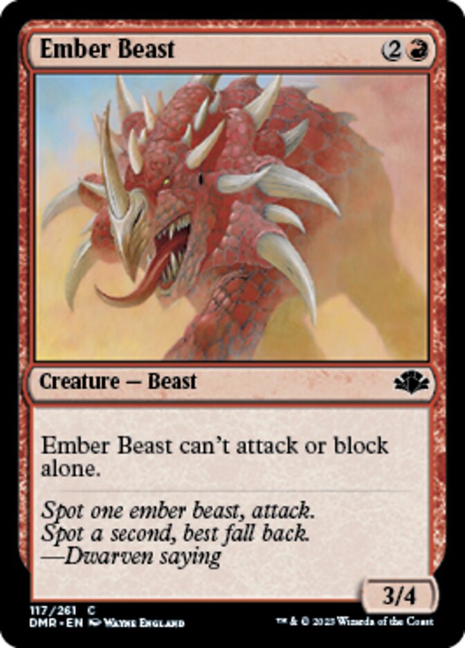 Ember Beast [Dominaria Remastered] | Impulse Games and Hobbies