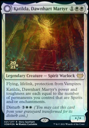 Katilda, Dawnhart Martyr // Katilda's Rising Dawn [Innistrad: Crimson Vow Prerelease Promos] | Impulse Games and Hobbies