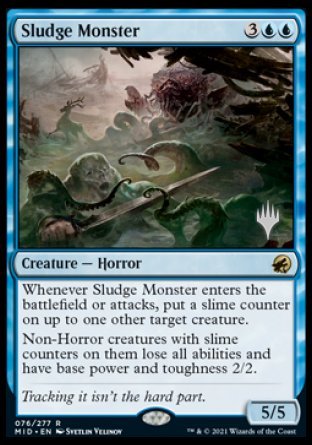 Sludge Monster (Promo Pack) [Innistrad: Midnight Hunt Promos] | Impulse Games and Hobbies