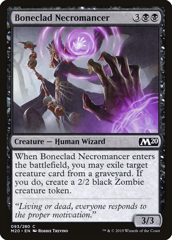 Boneclad Necromancer [Core Set 2020] | Impulse Games and Hobbies