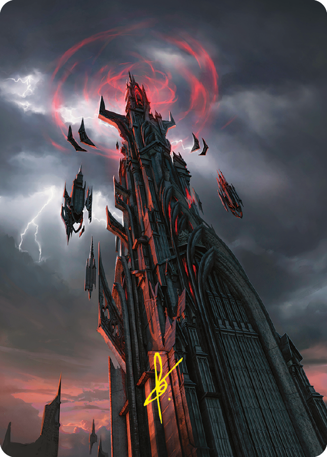 Barad-dur Art Card (Gold-Stamped Signature) [The Lord of the Rings: Tales of Middle-earth Art Series] | Impulse Games and Hobbies