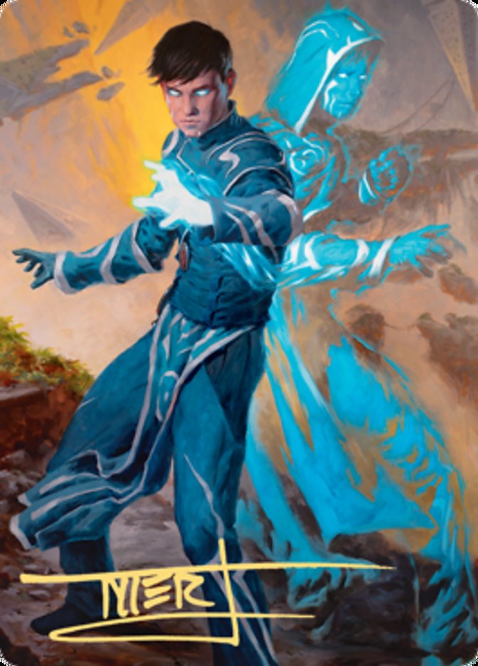 Jace, Mirror Mage 1 Art Card (Gold-Stamped Signature) [Zendikar Rising Art Series] | Impulse Games and Hobbies