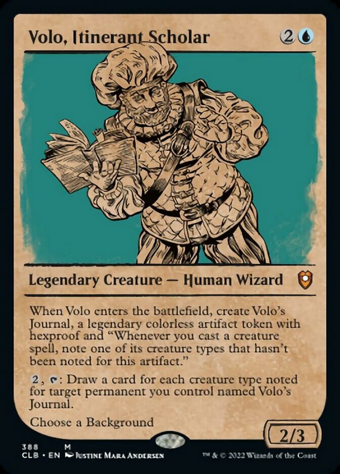 Volo, Itinerant Scholar (Showcase) [Commander Legends: Battle for Baldur's Gate] | Impulse Games and Hobbies