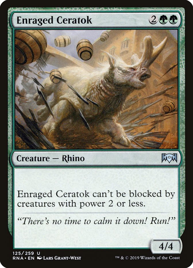 Enraged Ceratok [Ravnica Allegiance] | Impulse Games and Hobbies