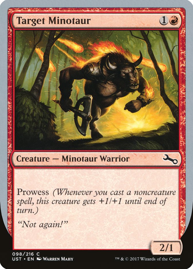 Target Minotaur (Fire Art) [Unstable] | Impulse Games and Hobbies