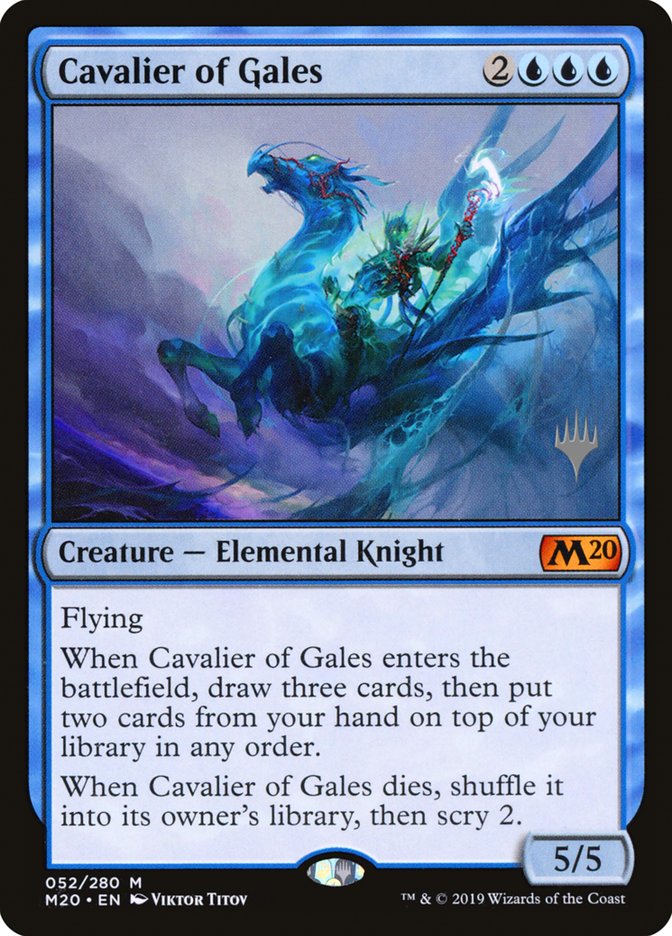 Cavalier of Gales (Promo Pack) [Core Set 2020 Promos] | Impulse Games and Hobbies