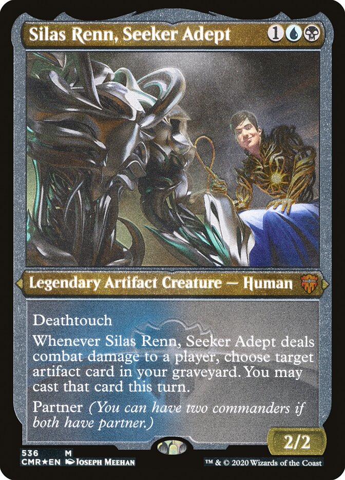 Silas Renn, Seeker Adept (Etched) [Commander Legends] | Impulse Games and Hobbies