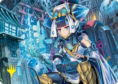 Covert Technician Art Card (Gold-Stamped Signature) [Kamigawa: Neon Dynasty Art Series] | Impulse Games and Hobbies