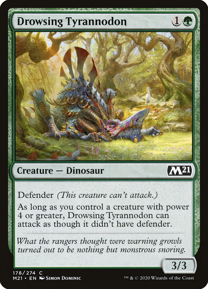 Drowsing Tyrannodon [Core Set 2021] | Impulse Games and Hobbies