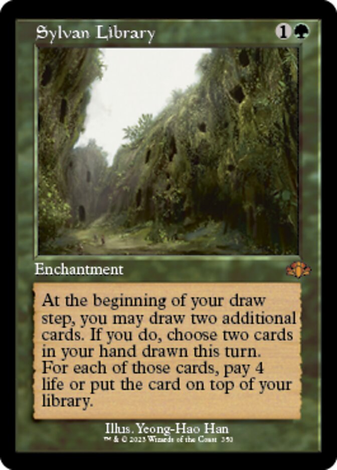 Sylvan Library (Retro) [Dominaria Remastered] | Impulse Games and Hobbies