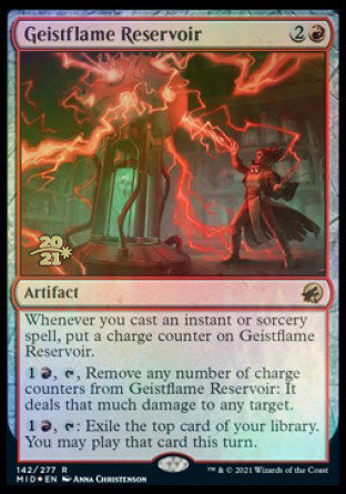 Geistflame Reservoir [Innistrad: Midnight Hunt Prerelease Promos] | Impulse Games and Hobbies