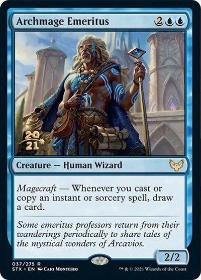 Archmage Emeritus [Strixhaven: School of Mages Prerelease Promos] | Impulse Games and Hobbies