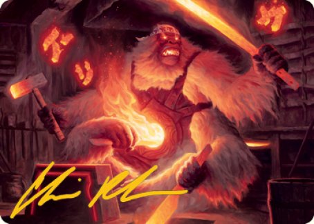 Kami of Industry Art Card (Gold-Stamped Signature) [Kamigawa: Neon Dynasty Art Series] | Impulse Games and Hobbies