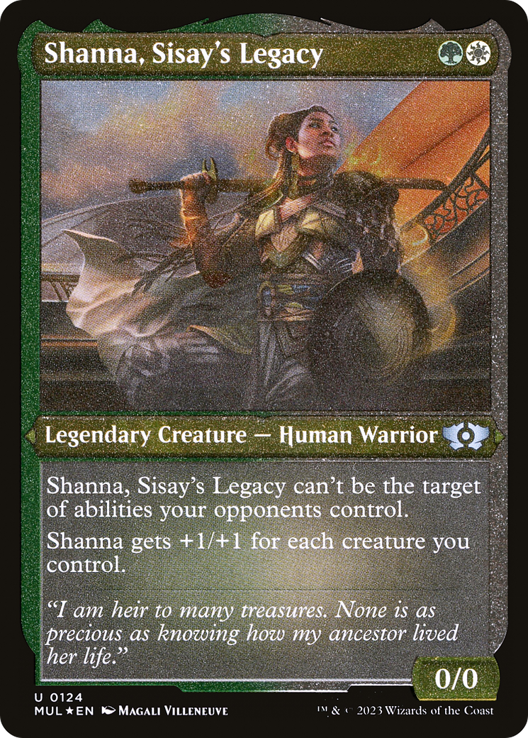 Shanna, Sisay's Legacy (Foil Etched) [Multiverse Legends] | Impulse Games and Hobbies