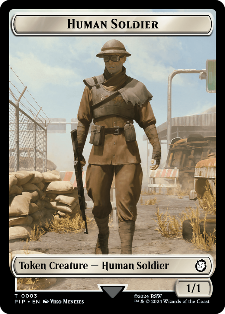 Food (0013) // Human Soldier Double-Sided Token [Fallout Tokens] | Impulse Games and Hobbies