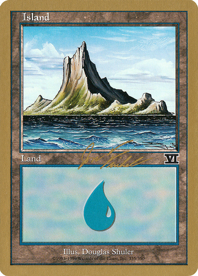 Island (jf335) (Jon Finkel) [World Championship Decks 2000] | Impulse Games and Hobbies