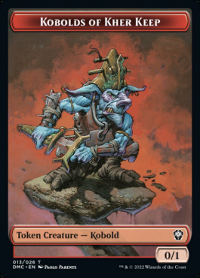 Saproling // Kobolds of Kher Keep Double-sided Token [Dominaria United Tokens] | Impulse Games and Hobbies